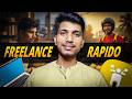 I spend 12hr as a Freelancer and Rapido Rider |  Who Makes More in a Day?