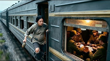 抗日電影！美女特務偽裝孕婦潛入火車，全殲一車日軍！ ⚔️ 抗日 MMA | Kung Fu