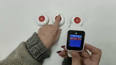 DAYTECH Restaurant Wireless Calling System 1 Watch With Waterproof Button the main function
