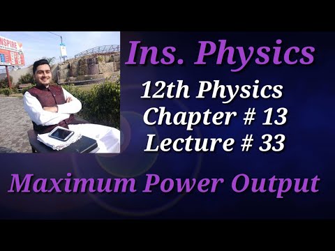 Maximum Power Output