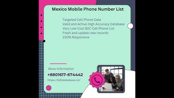 Mexico Mobile Phone Number List | B2B Database