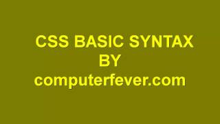 css3-CSS Basic Syntax In Urdu/Hindi Part 2