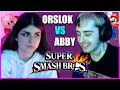 orslok vs abby en super smash bros 🤬 ⚝ Abby