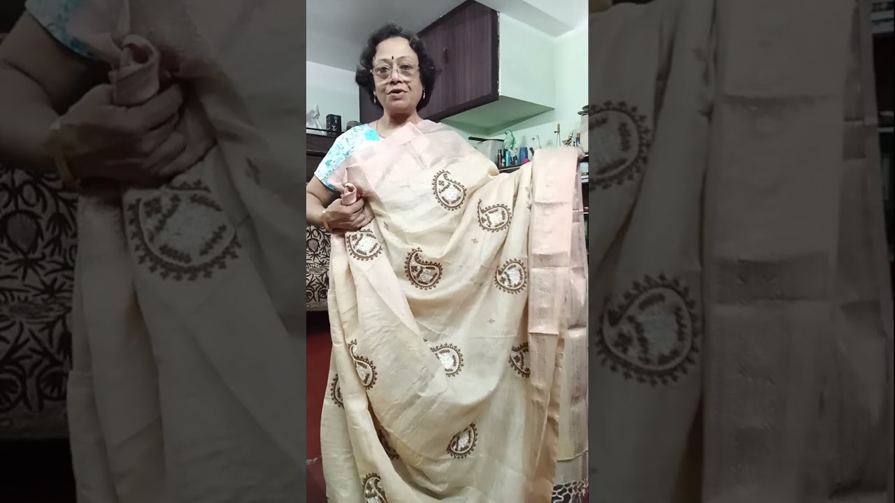 Episode number 20....customized tassar with Gujarati work....