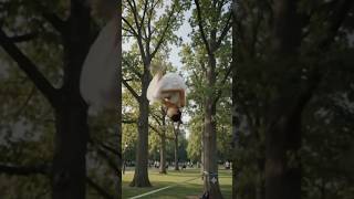 Sprinting full speed into a front flip! Incredible height 🤸♀️💥 | #funny #twist #shorts #humor