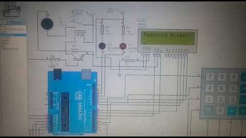 Proteus Simulation of Password Based Door Lock using Arduino