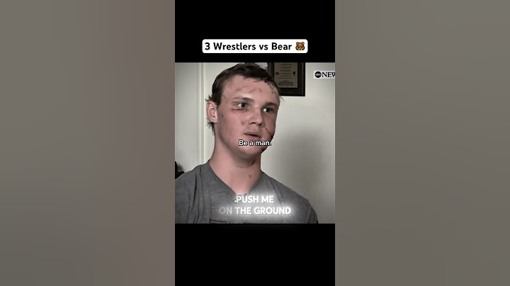 They fought a BEAR 🤯🐻  #wrestling #wrestlingshorts #viral #trending #animals #fitness #bear
