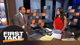 Molly challenges Stephen A.'s take on NFL protests impacting TV ratings | First Take | ESPN