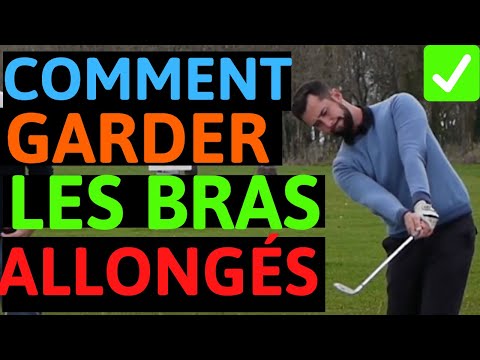 Golf comment allonger et relâcher les bras après l'impact dans le swing de golf.