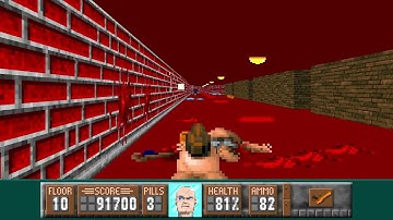 Oldfartenstein 3D - E2M10: Sewer Slump (2023) [Wolfenstein 3D Mod] | 4K/60