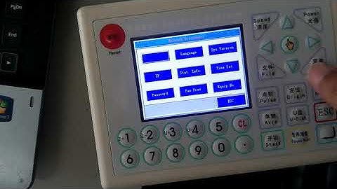 How to change the Laser machine language setting?