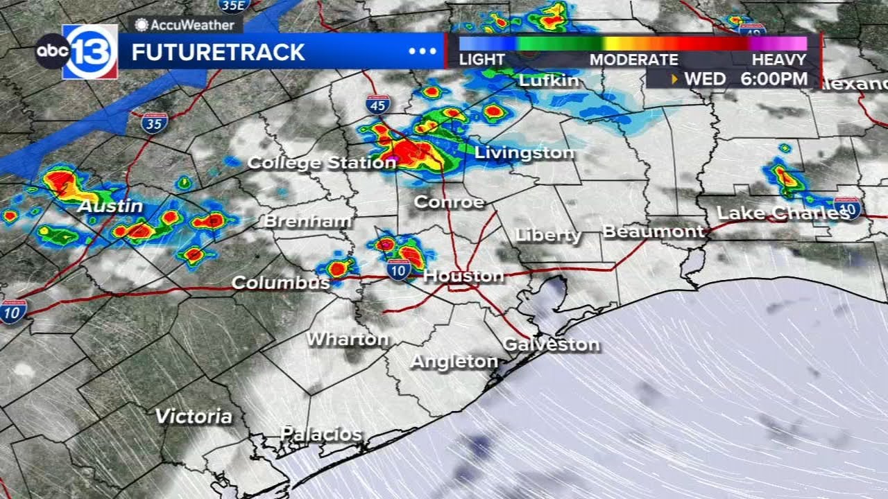 Showers and storms possible for Wednesday - YouTube