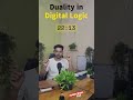 Duality in digital Logic || Digital Logic and Design #digitallogicdesign