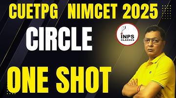 Circle One Shot Coordinate Geometry for CUET, MAHCET & NIMCET 2025 |Nitin Agrawal INPS Classes