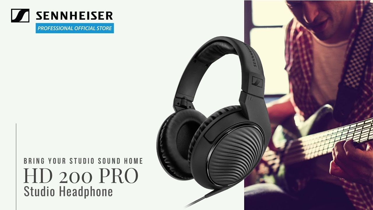 Sennheiser Hd 200 Pro Studio Headphones - Black