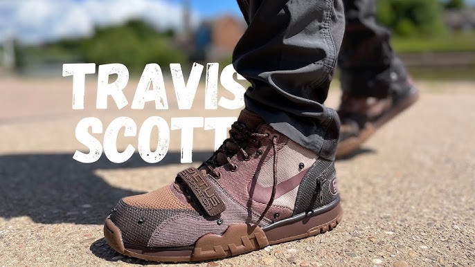 Travis Scott x Nike Air Trainer 1 SP Grey Haze On-Foot Look
