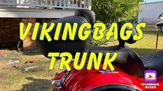 I put a Viking bags leather wrapped hard trunk on my 2017 Indian chieftain