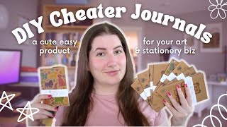 DIY Cheater Notebooks for your art or stationery business