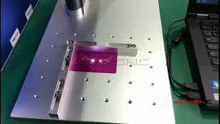 Alpha Split Fiber Laser Marking Machine For Eagle Pattern So Fast And The Effect Is So Good