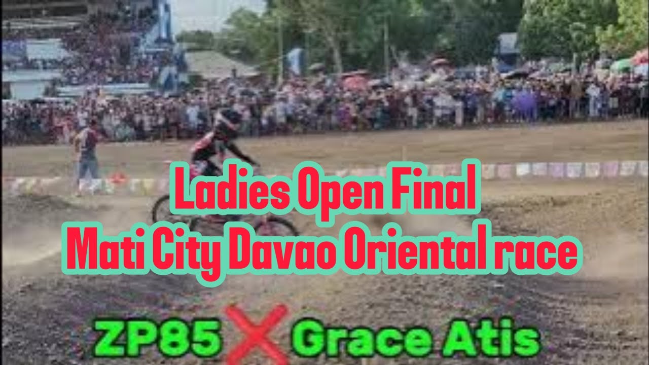 Zyrah Paco 🆚 Grace Atis.Ladies Open Final.Mati City Davao Oriental race 