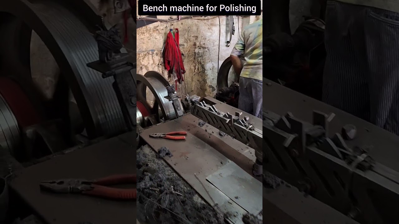 bench machine for Polishing the wire practical demonstration
