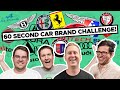 60 Seconds to Name Every Car Brand! Doug vs Friends!