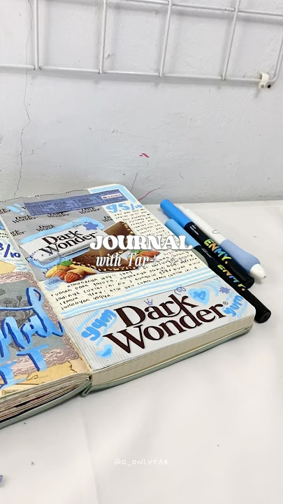 #journalwithTar : junk journal bungkus bekas coklat!