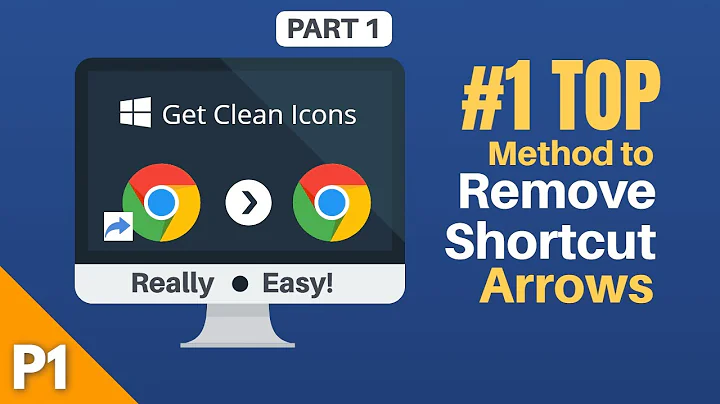 How to Remove Shortcut Arrows from Icons on Desktop | Works in all Windows | Part 1