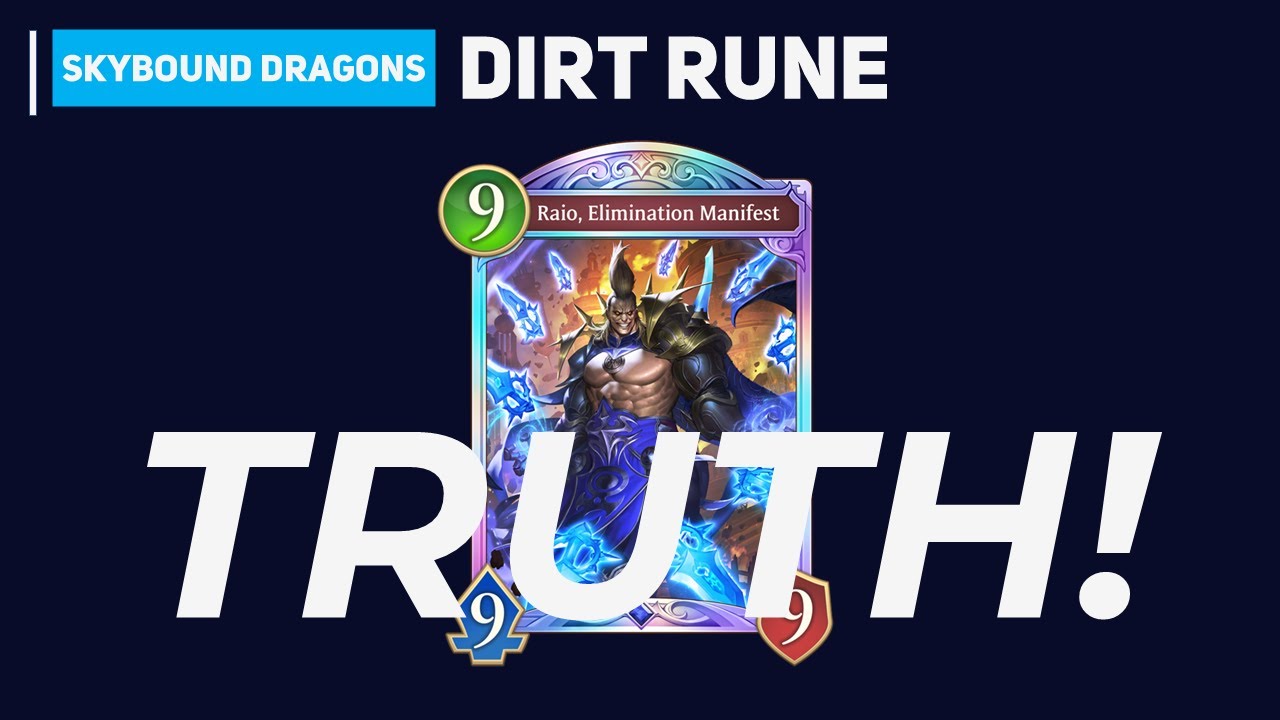 Raio Tech in Dirt Rune?