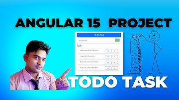 Angular Todo Task Application in Angular 15, Angular todo task Project with JSON-server part02