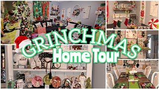 Christmas Home Tour|GRINCH THEMED TOUR #grinch #christmas #hometour #2024
