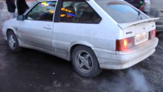 Басовый прямоточный глушитель BOSAL от SAAB 9000 Turbo на ВАЗ 2113