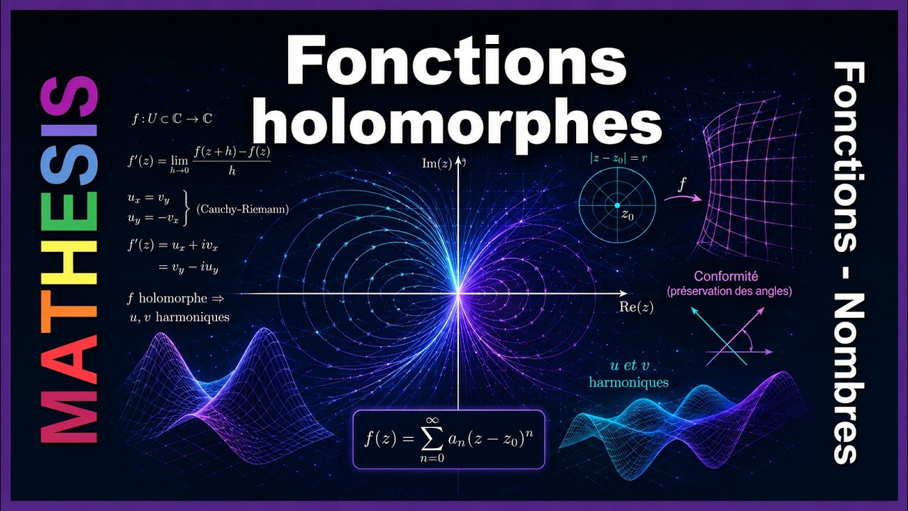 Fonctions holomorphes : principes et propriétés