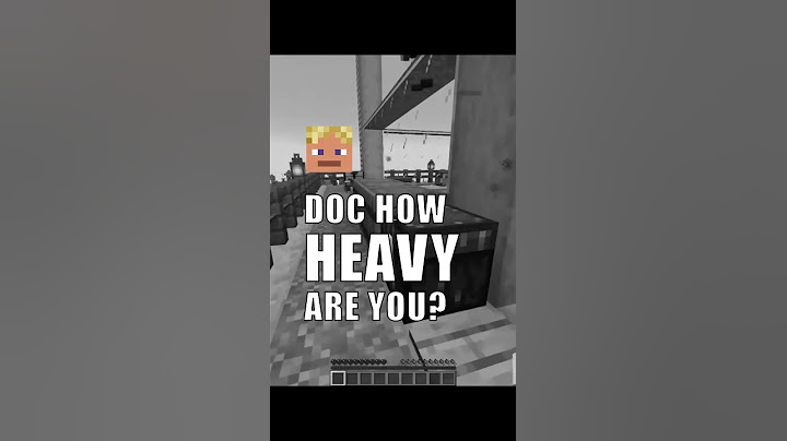 How heavy is Doc? Zedaph asked Docm77 after his fall caused an earthquake Hermitcraft 8