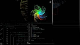 Generative art with Python 🐍✨ turning code into creativity         🎨 #Python #Shorts #CreativeCoding
