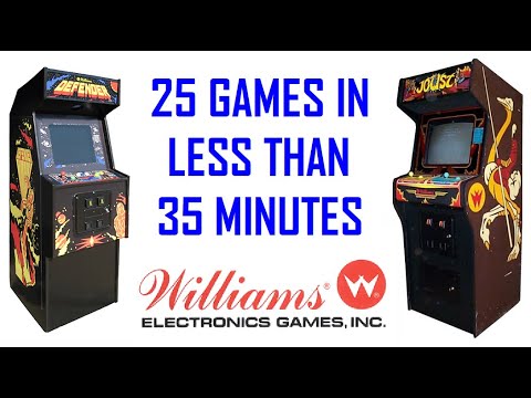 25 Williams Electronics Arcade Games In Under 35 Minutes