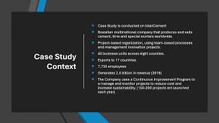 Group 8 Case Analysis 2 - Teams and Project Performance: AMO Approach