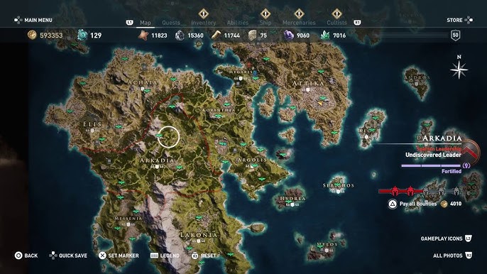 Assassin's Creed Origins 100% Full world Map - LOCATIONS of Everything 