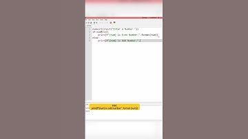 we will check whether a number is even or odd using simple if-else logic.#EvenOdd #Python #bigners
