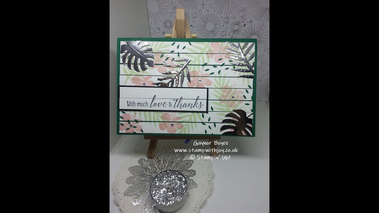 using up Scraps with Tropical Chic Stampin' Up! products of glycolysis