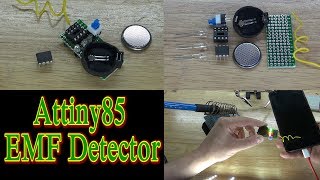 Attiny85 EMF Detector
