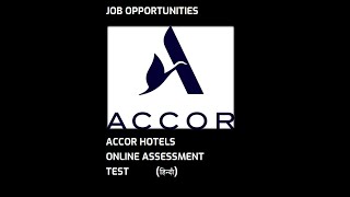 Accor Hotel: हिन्दी Complete Online Assessment हिन्दी || SUBSCRIBE #accor #talent #assessment