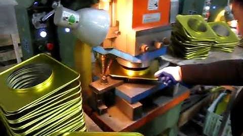 Semi automatic square can lid punch machine-Linda-FST