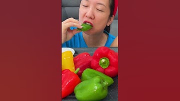 Ăn ớt chuông Asmr