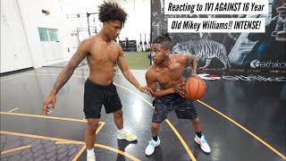 Reacting to 1V1 AGAINST 16 Year Old Mikey Williams!! INTENSE!