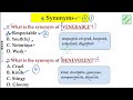 #Synonyms set (9) questions for upcoming exams #SSC #CUET #STATE EXAM #englishacademybydeepakkr