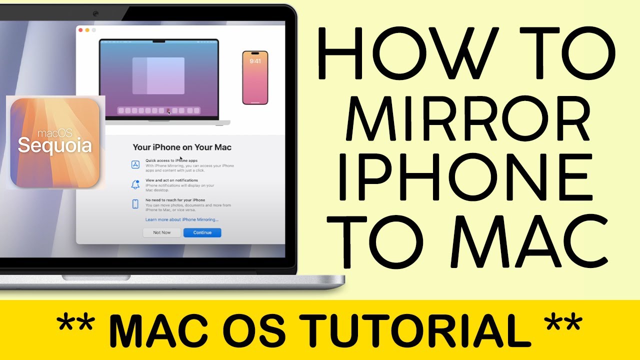 How to Mirror Your Iphone to Mac on OS Sequoia 2025 - YouTube