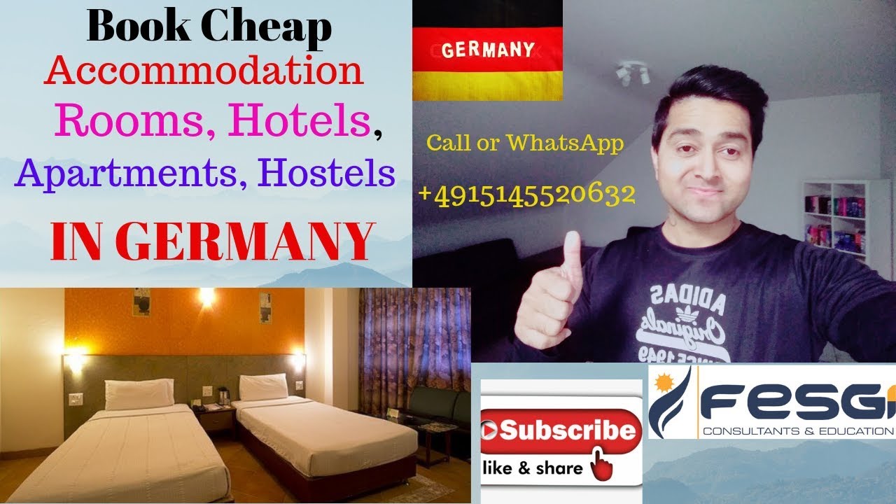 Book Cheap Accommodation, Rooms, Hotels, Apartments, Hostels in Germany - YouTube