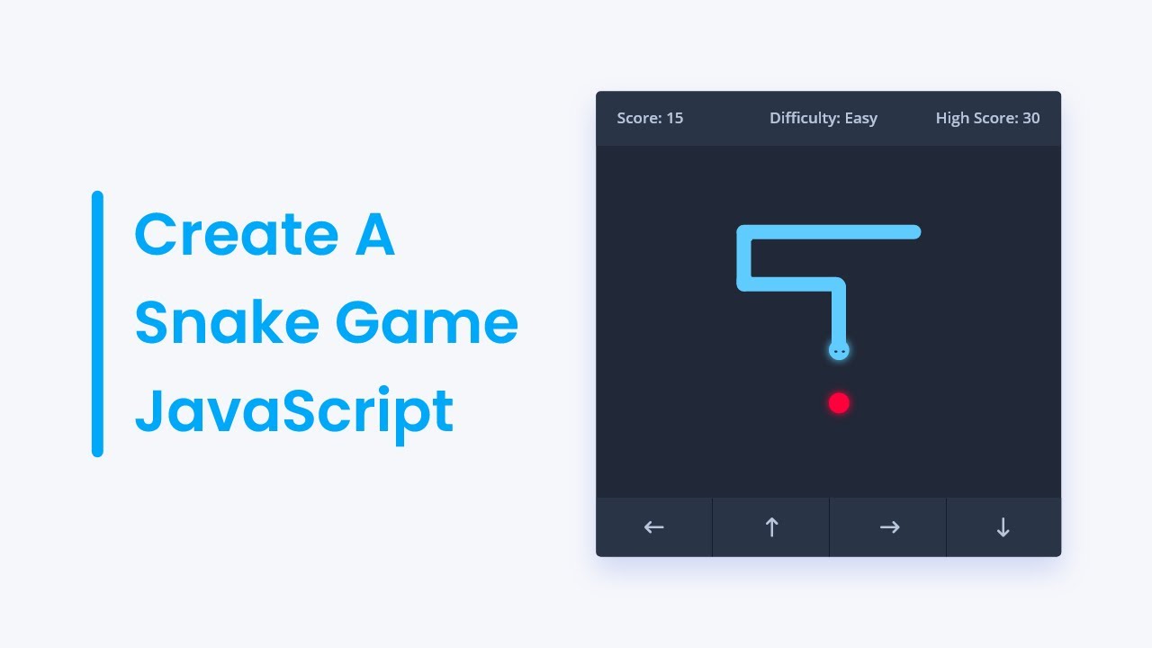 How to Create A Snake Game in HTML CSS & JavaScript