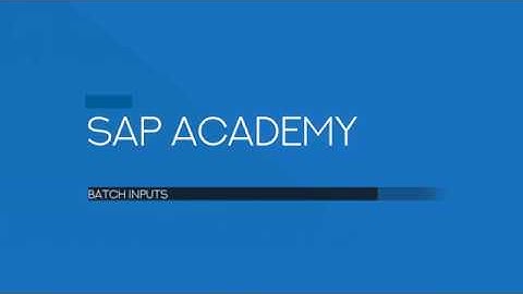 Batch Input en SAP usando ABAP en Español